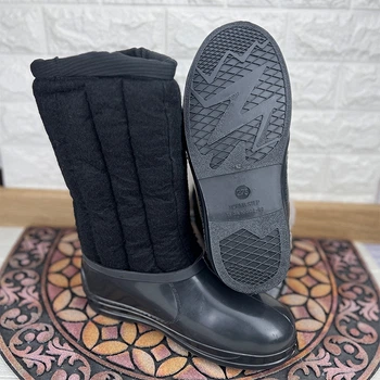 Чоловічі валянки хутряні з калошем шиті VS-007060-10 розмiр 43 (27,5 см) Чорні
