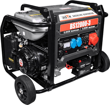 Генератор бензиновий Bison BS12000-3 трифазний 9 кВт (41-00409)