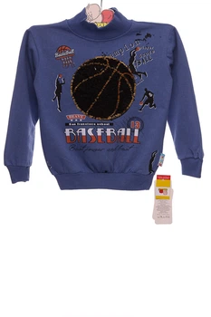 Водолазка на флисе для мальчика трикотажная Basketbol синяя 122 см (34750)