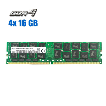 Комплект: Серверна оперативна пам'ять Hynix / 64 GB (4x 16 GB) / 2Rx4 PC4-2133P / DDR4 ECC / 2133 MHz б/в