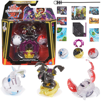 Ігровий набір Spin Master Bakugan Starter Pack Special Attack Dragonoid Titanium Hammerhead Buterclaw (0778988496947)