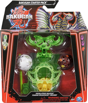 Ігровий набір Spin Master Bakugan Starter Pack Special Attack Nillious Titanium Dragonoid Bruiser (0778988498842)