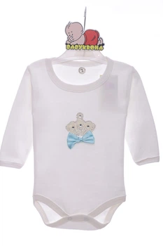 Боди с длинным рукавом для мальчика хлопок King Murat Baby бежевый 62 см (42164)
