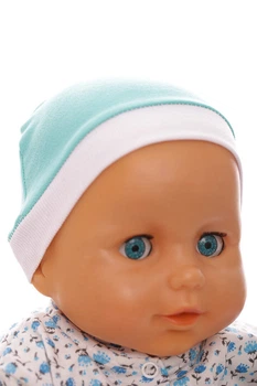 Шапка интерлок Babykroha классика морская волна 3м+ (50146)