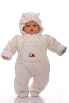 Комбинезон на флисе Babykroha молочный 74 см (36688)