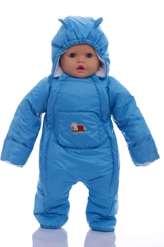 Комбинезон на флисе для мальчика Babykroha бирюзовый 74 см (43115)