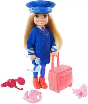 Lalka Barbie Chelsea Kariera Lalka Pilotka (0887961919004)