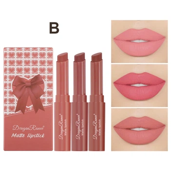 Набір матових помад Dragon Ranee Colorful Lustrous Matte Lipstick B 3 шт