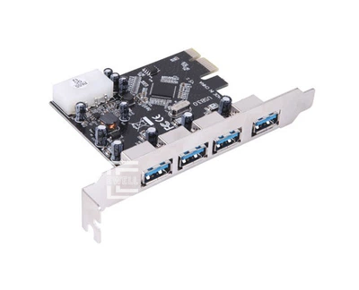 Контроллер Ewell PCI-E to USB3.0 (4ext. Molex) VIA(EW039)