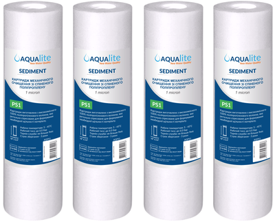 Картридж Aqualite PS1 механической очистки (1 микрон) (упаковка 4 шт)
