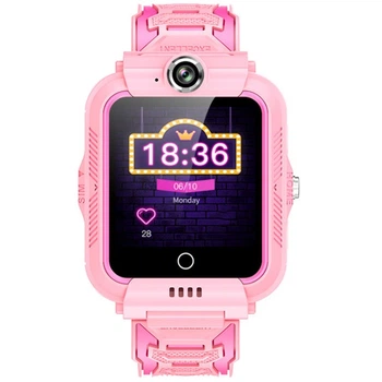Дитячий смарт годинник XO H110, 4G, Wi-Fi, GPS, BT, 8MP, 400mAh, 40h, Рожевий