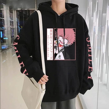Худі з принтом Аніме Токійські Месники XXL Чорний (H000036-B-XXL)