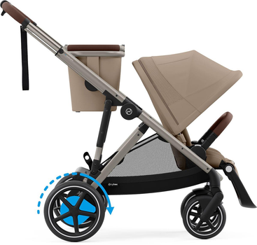 Прогулянкова коляска Cybex e-Gazelle S TPE Almond Beige, 4063846466023
