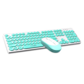 Беспроводная клавиатура с мышью для пк и ноутбука TWolf TF770 USB 2.4Гц (UkrEn) Mint