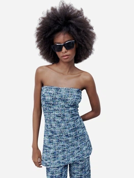 Футболка жіноча Zara 9874/184 S Синя (09874018445020)