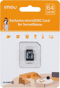 Карта пам'яті IMOU microSDXC 64 GB class 10 UHS-I U1 (ST2-64-S1)