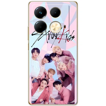 Силиконовый Чехол с Картинкой для Infinix Note 40 4G Принт (Stray Kids Boy Band, Стрей Кидс) (57801-ysm027)