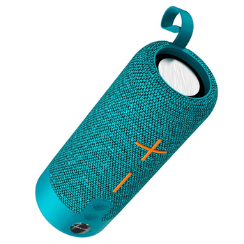 Бирюзовая портативная колонка Borofone BR19 с поддержкой Bluetooth.
