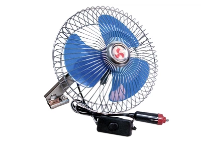 Вентилятор в прикуриватель метал 24В 6" 6-24V HZ-53A