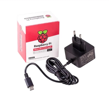 Блок живлення для Raspberry Pi 5В/3А USB-C чорний (офіційний)