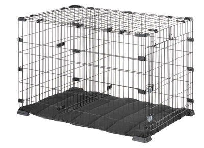 Металлическая клетка для больших собак весом до 40 кг Ferplast DOGGY HUB 105 NERO, 106x69x70 см