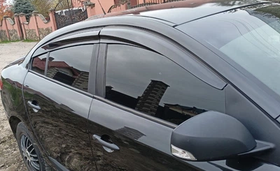 Ветровики (4 шт, Sunplex Sport) для Renault Fluence 2009-2016 гг