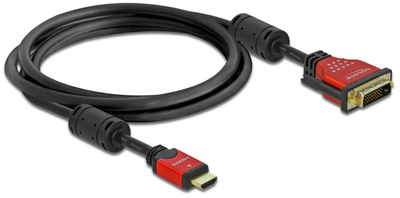 Kabel Delock HDMI – DVI 2 m Black (4043619843428)