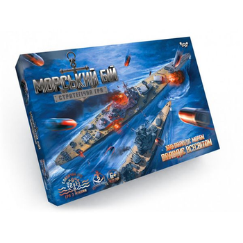 Морський бій. Стратегічна гра (укр) колір різнокольоровий Danko Toys ЦБ-00147179