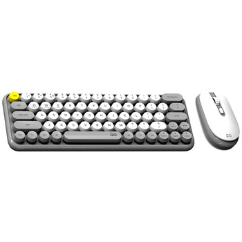 Беспроводная клавиатура с мышью для пк и ноутбука Fantech Go WK896 |Ukr/En, BT, USB 2.4Гц| Grey