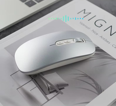 Интеллектуальная беспроводная голосовая мышь AIMouse M108 бесшумная Silver