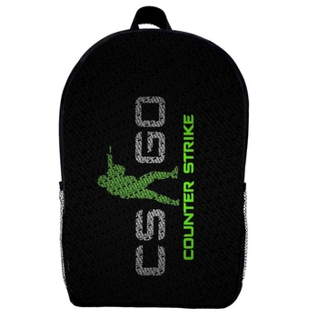 Рюкзак Контр Страйк 2 CS GO детский (Gear bag Counter Strike 2 mini 03) черный, 29 х 21 х 9 см