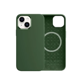 Чохол Comma для iPhone 15 Plus Magnetic Silicone Nature Series (Green)