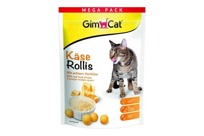 Витамизированные таблетки для кошек GimCat Kase Rollis творожные шарики, 425 г