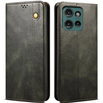 Чохол-книжка з кишеньками UniCase Leather Wallet для Motorola Edge 50 Neo / Edge 60 Neo - Green