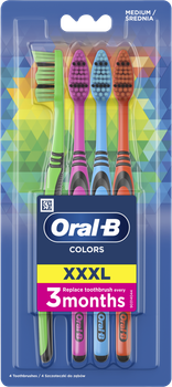 Набір зубних щіток Oral-B Color Collection Середньої жорсткості 4 шт (8001090675521)