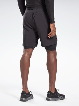 Спортивні шорти чоловічі Reebok Ts 2-In-1 Strength GL3115 XS Чорні (4064047850017)