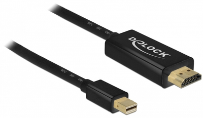 Кабель Delock Passive mini DisplayPort 1.1 - HDMI 1 m Black (4043619836987)