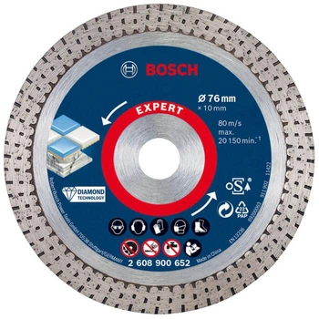 Алмазный диск Bosch Expert HardCeramic 76x1.5x10 мм (2608900652)