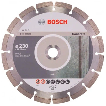 Алмазный диск Bosch Standard for Concrete 230x22.23x2.3x10 мм (2608602200)