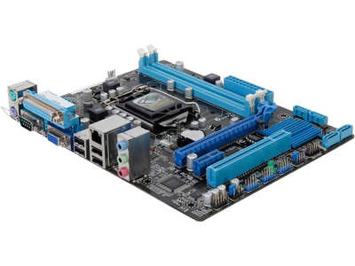 Материнская плата s1155, ASUS H61M-C (2xDDR3, Intel H61, PCI-Ex16x1, VGA, microATX)