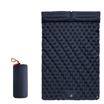 Двухместный надувной каремат матраса с подушкой WEST TUNE 195х130 см Navy Blue