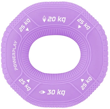 Еспандер кистьовий силіконовий PowerPlay PP-4331 Hand Grip Medium 20-25-30 кг Фіолетовий (PP_4331_Purple_(20-25-30))