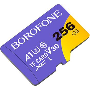 Карта Памяти Borofone MicroSDXC 256gb 10 Class БЕЗ АДАПТЕРА Фиолетовый