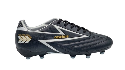 Бутсы RESTIME DMB24127-2 для взрослых черный/золотой size 45/30см