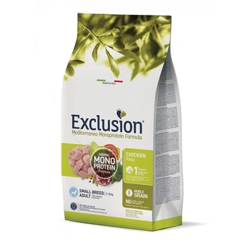 Полнорационный сухой корм Exclusion Adult Chicken Small Breed для взрослых собак мелких пород с курицей 7 кг (8011259002921)