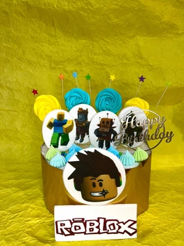 Готовый декор из игры Роблокс Roblox набор на торт
