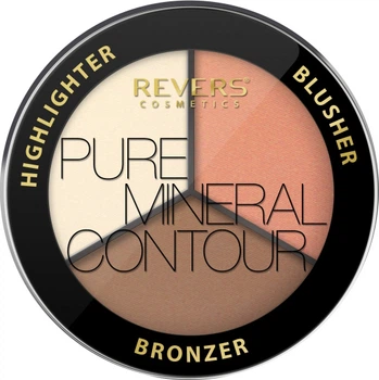 Палетка для контурингу обличчя Revers Cosmetics Pure Mineral Contour №1 7.5 г (5902815164197)