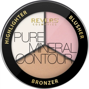 Палетка для контурингу обличчя Revers Cosmetics Pure Mineral Contour №2 7.5 г (5902815164203)