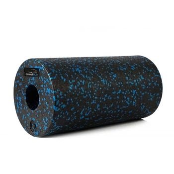 Ролик масажний (роллер) гладкий PowerPlay PP-4347 EPP Foam Roller Чорно/Синій (33x14см.)