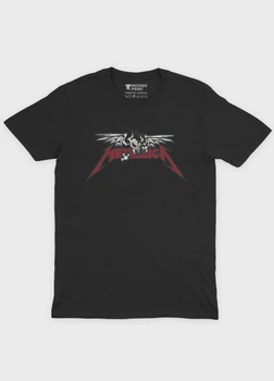 Чоловіча футболка MODNO з рок принтом "Metallica" M Чорний (TS001-5-BL-004-2-413-M)